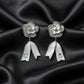 Camellia Flower Pearl Dangle Earrings jewellery product view 1