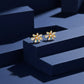 Golden Daisy Bloom Earrings jewellery product view 4