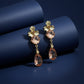 Peach Glow Luxe Danglers Earrings jewellery product view 5