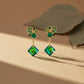 Velvet Emerald Luxe Earrings jewellery product view 5