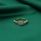 Majestic Pink Gemstone Halo Ring jewellery product view 3