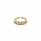 Luxe Princess Cut Eternity Gold Ring jewellery product view 5