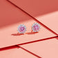 Rose Glow Floral Halo Earrings jewellery product view 1
