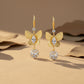 Golden Butterfly Drop Earrings jewellery product view 4
