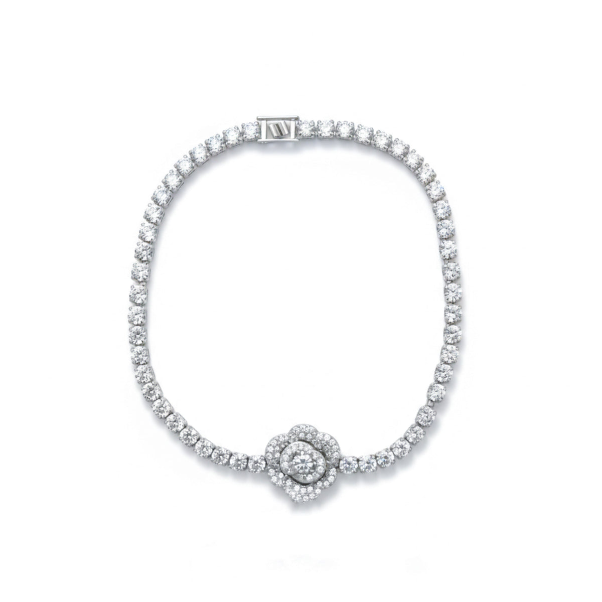 Infinity Blossom Tennis Bracelet jewellery product view 5