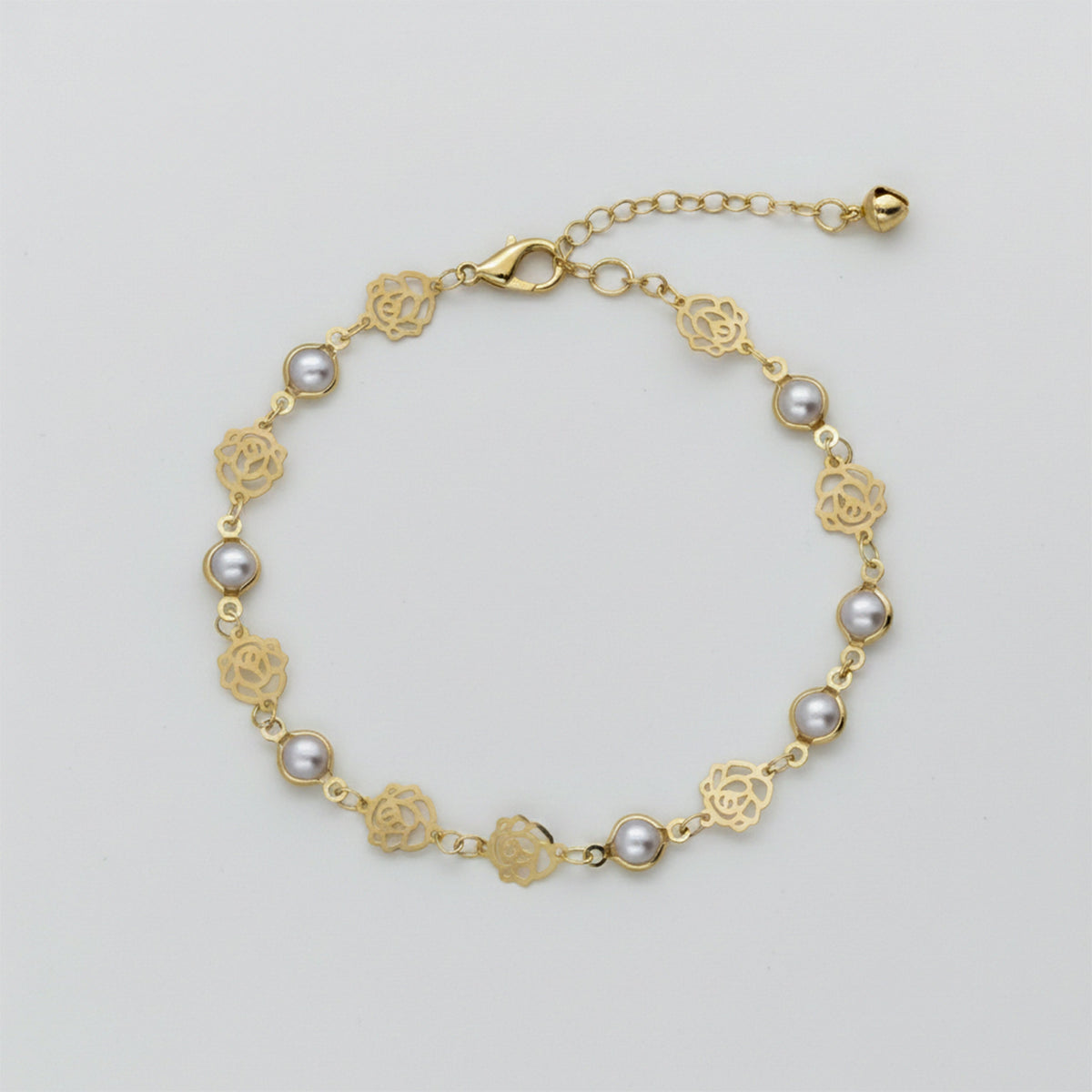 Opaline Luxe Pearl Anklet jewellery product view 4