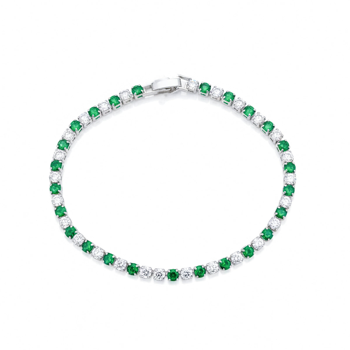 Imperial Emerald Diamond Glow Bracelet jewellery product view 5