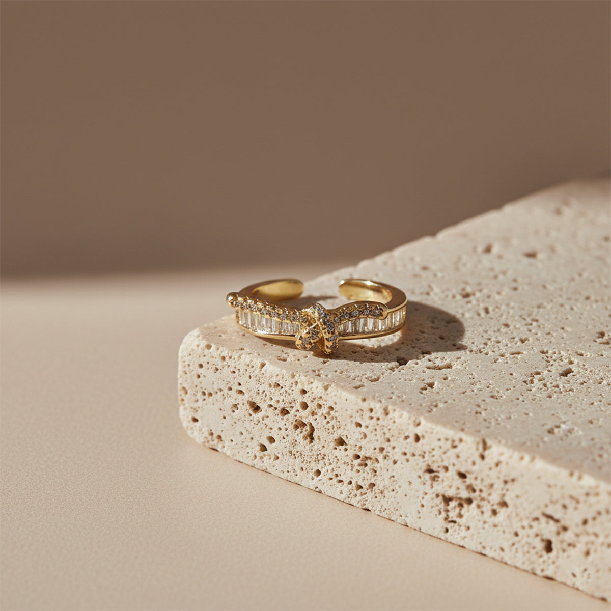 Luxe Infinity Knot Ring jewellery product view 1