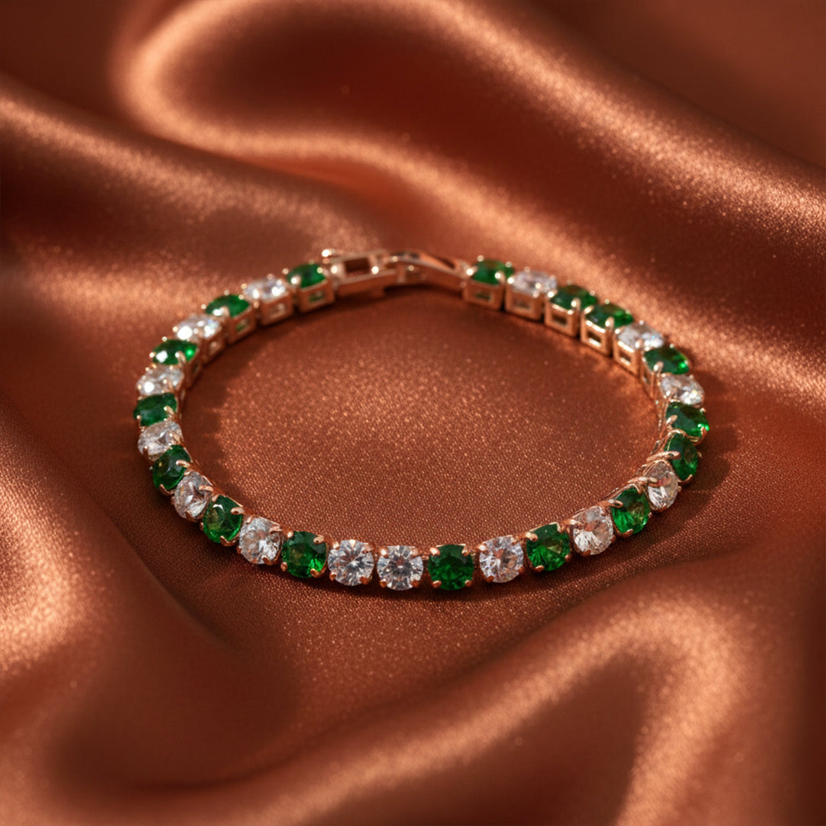 Imperial Emerald Sparkle Bracelet jewellery product view 5