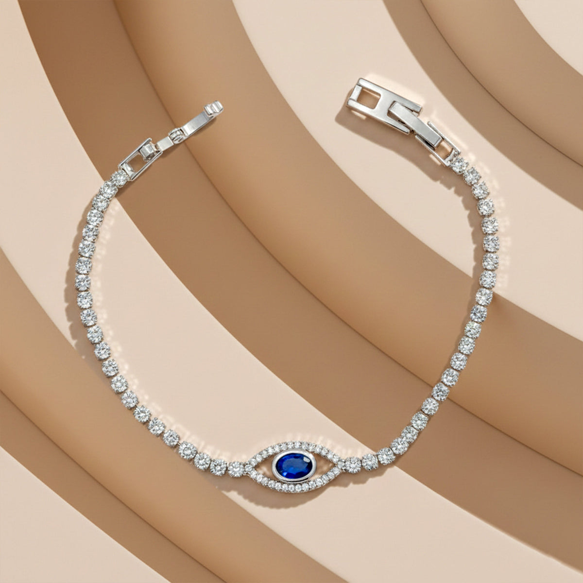 Blue Sapphire Evil Eye Bracelet jewellery product view 2