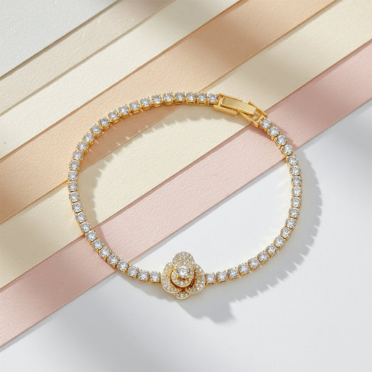 Royal Halo Diamond Tennis Bracelet jewellery product view 1