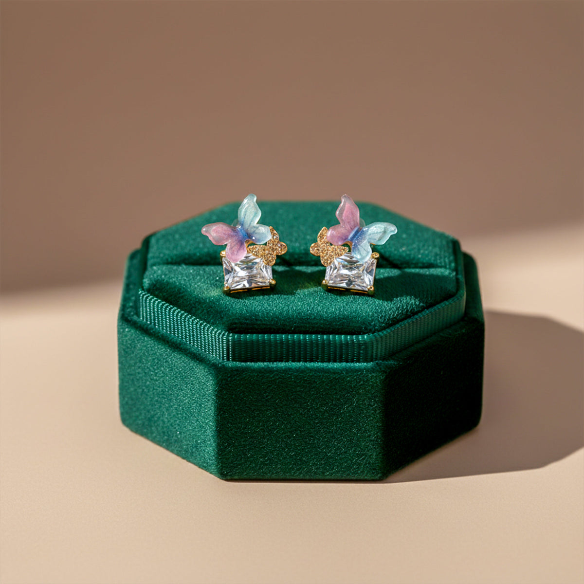 Rangrez Pastel Butterfly Earrings jewellery product view 4