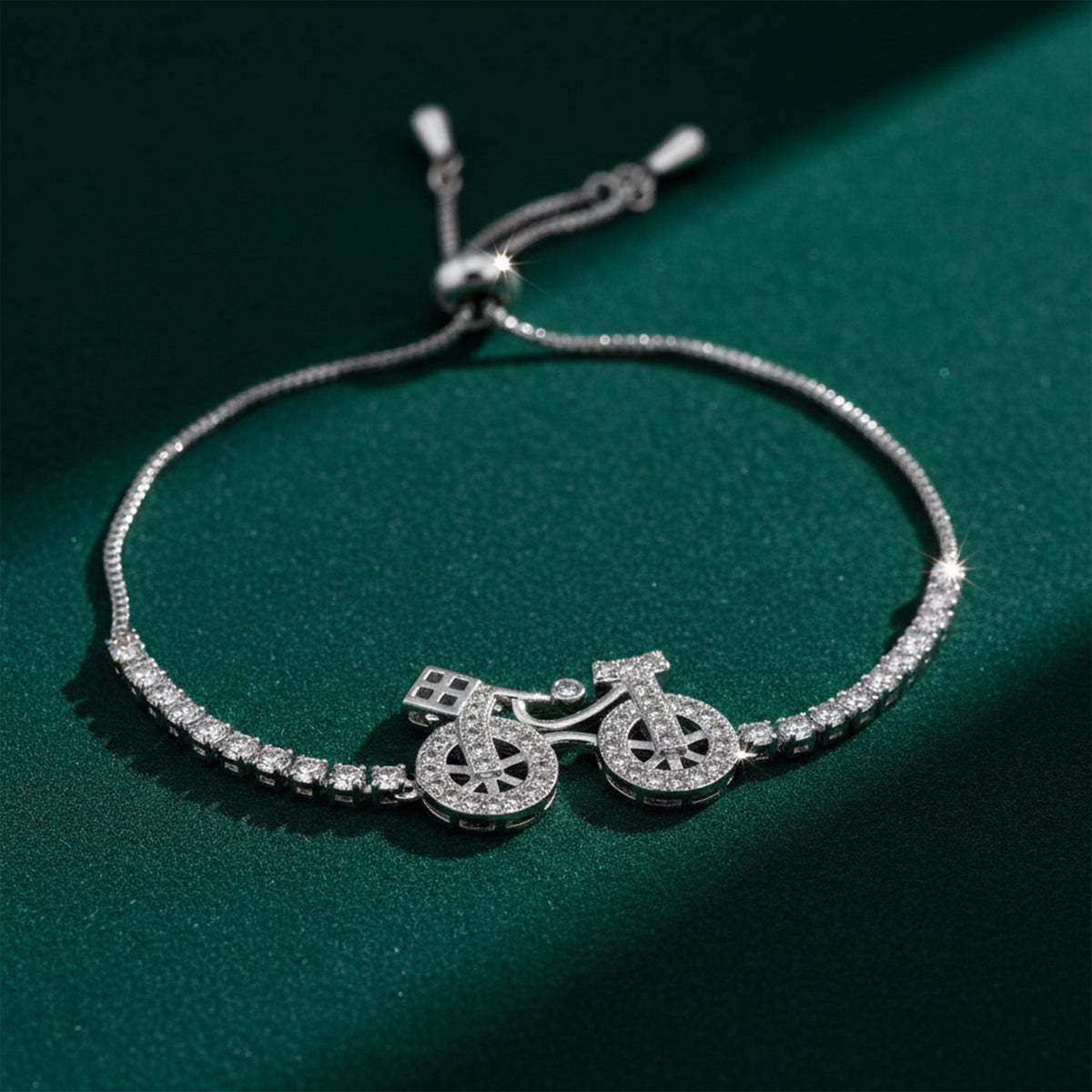 Silver Cycle Elegance Bracelet jewellery product view 3