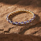 Oval Amethyst Halo Diamond Bracelet jewellery product view 1