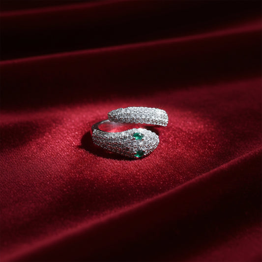 Veloura Emerald Pave Diamond Ring jewellery product view 1
