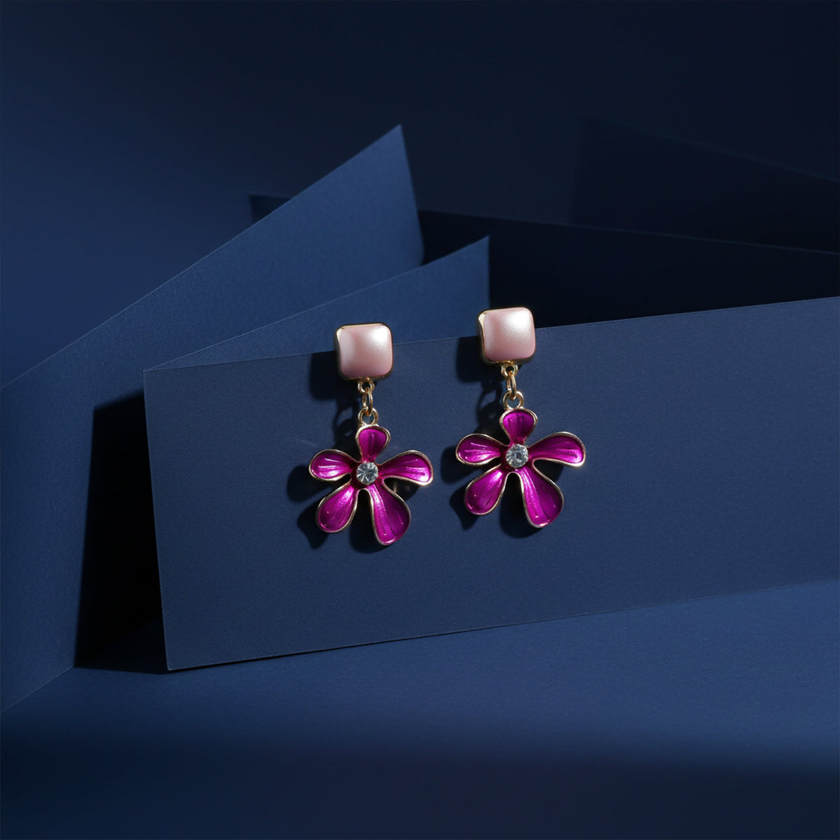 Blush Flower Chic Earrings jewellery product view 5
