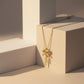 Elegant Gold Bow Pendant Necklace jewellery product view 4