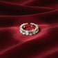 Opaline Luxe Zircon Adjustable Ring jewellery product view 1