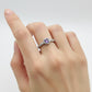 Amethyst Diamond Halo Ring jewellery product view 3