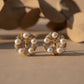 Pearl Luxe Circle Earrings jewellery product view 4