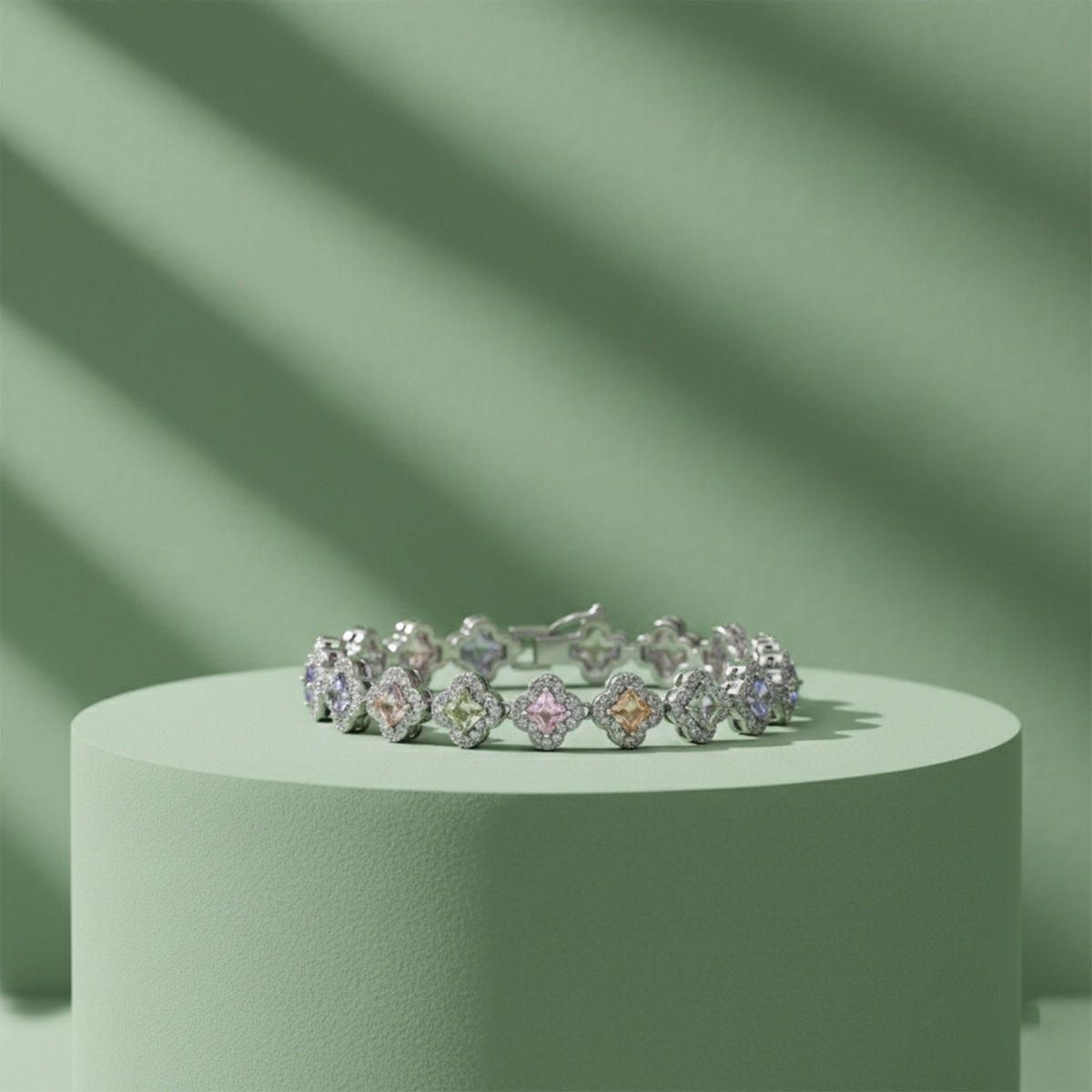 Luxe Petal Diamond Bracelet jewellery product view 1