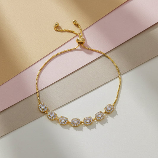 Luxpenny Royal Oval CZ Bracelet jewellery product view 1