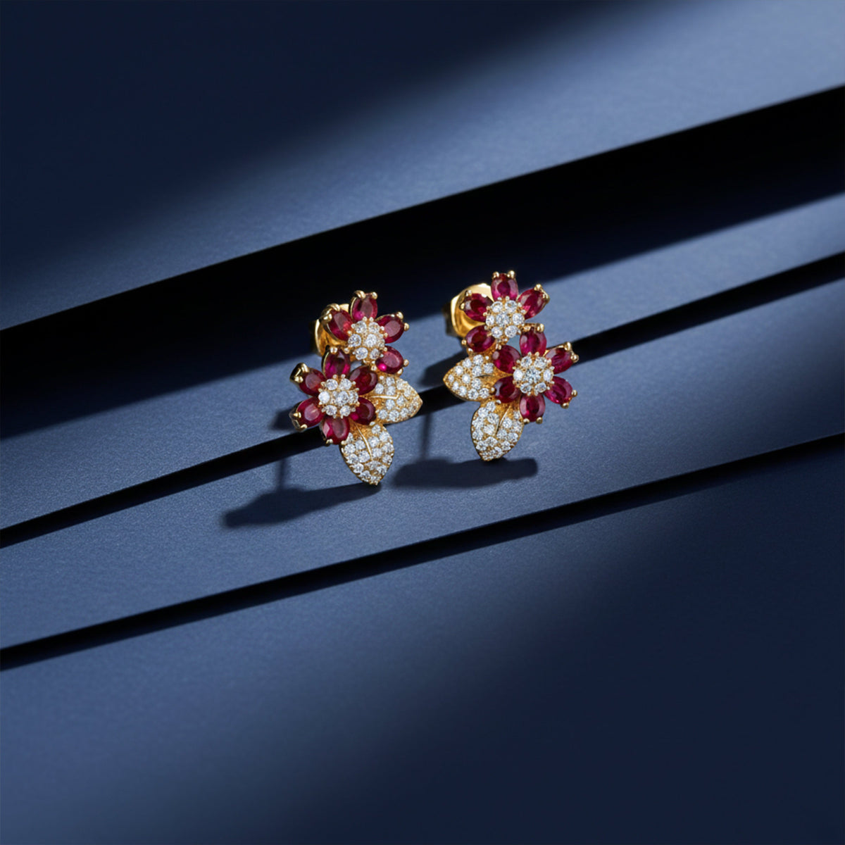 Gulnaar Shahi Crystal Earrings jewellery product view 3