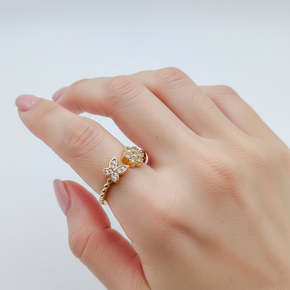 Butterfly Bloom Diamond Ring jewellery product view 1