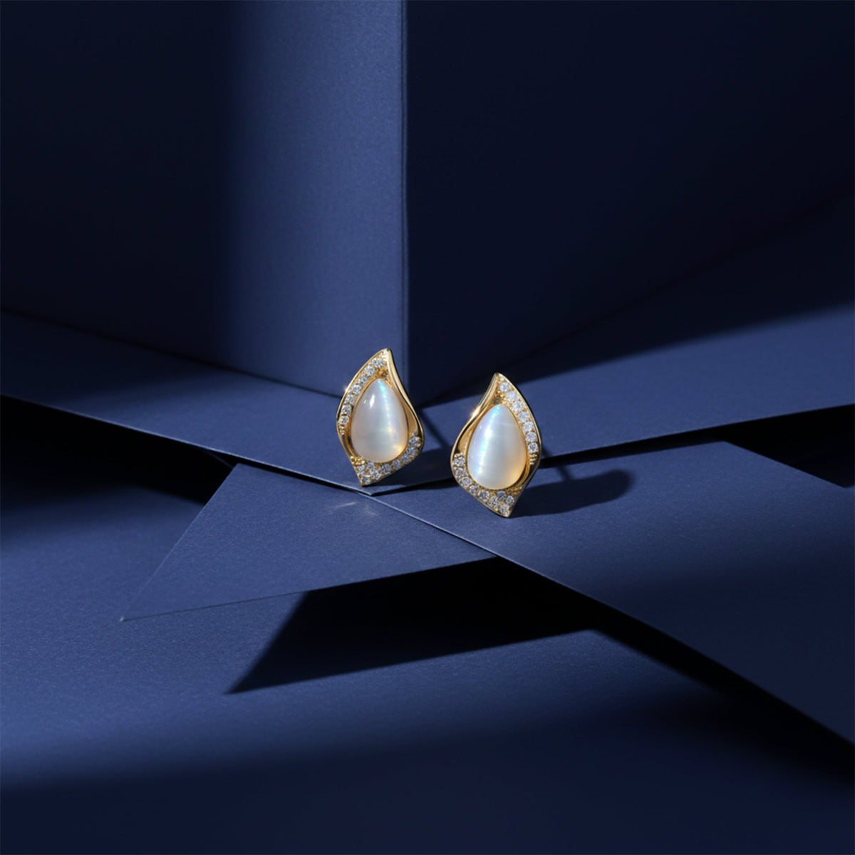 Cat Eye Teardrop Earrings jewellery product view 5