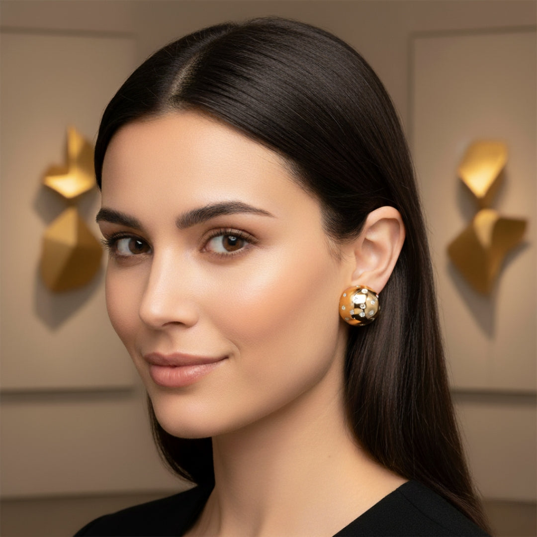 Dazzle Dot Earrings jewellery product view 5