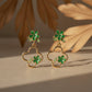 Green Blossom Luxe Earrings jewellery product view 5