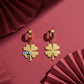 Elite Nazar Clover Charm Drop Earrings jewellery product view 2
