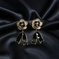 Noir Bloom Luxe Ribbon Drop Earrings jewellery product view 3