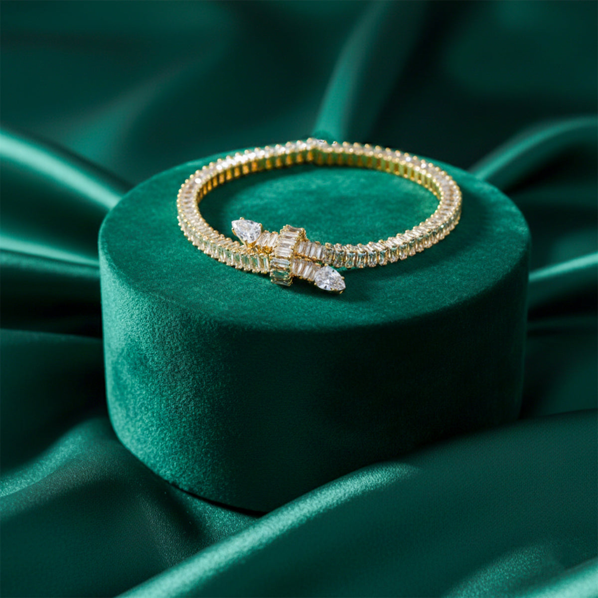Infinity Ribbon Diamond Tennis Bracelet jewellery product view 5