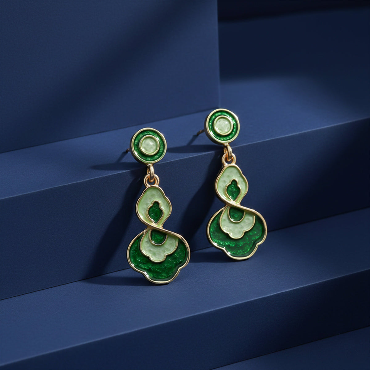 Opaline Green Luxe Earrings jewellery product view 5