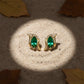 Velvet Green Luxe Curve Earrings jewellery product view 1