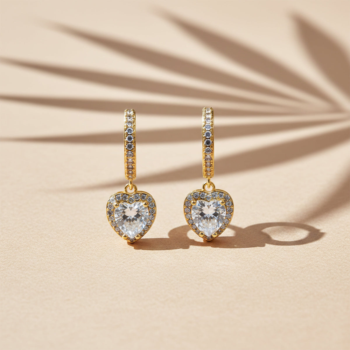 Zenvia Heart Luxe Earrings jewellery product view 4