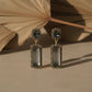 Chic Grey Crystal Statement Earrings jewellery product view 2