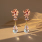 Blush Bloom Crystal Drop Earrings jewellery product view 5