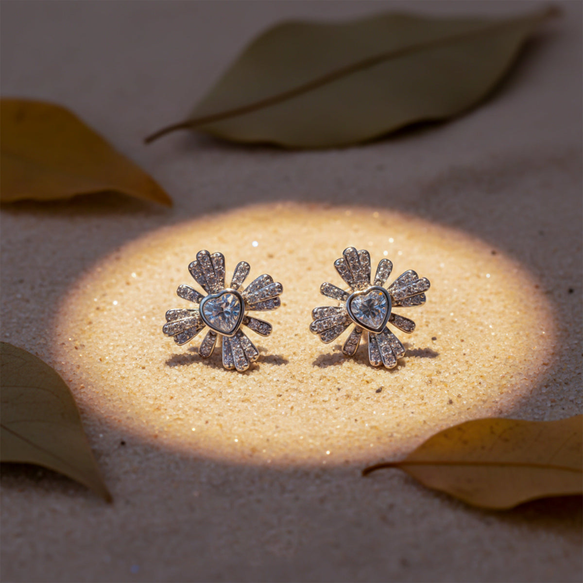 Divine Diamond Studs Earrings jewellery product view 4