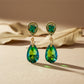 Serene Emerald Glow Earrings jewellery product view 1