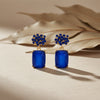 Blue Opulence Drops Earrings jewellery product view 1