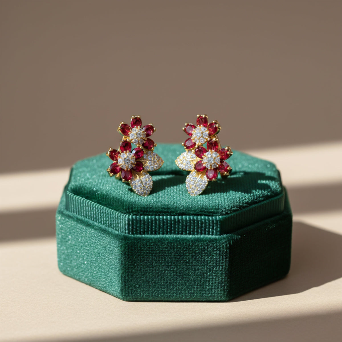 Gulnaar Shahi Crystal Earrings jewellery product view 4