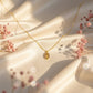 Luxe Gold Oval Crystal Pendant Necklace jewellery product view 5