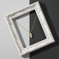 Golden Peanut Pearl Pendant Necklace jewellery product view 6