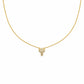 Luxury Halo Diamond Gold Necklace jewellery product view 7
