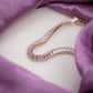 Opulenza Rose Gold Baguette Bracelet jewellery product view 6