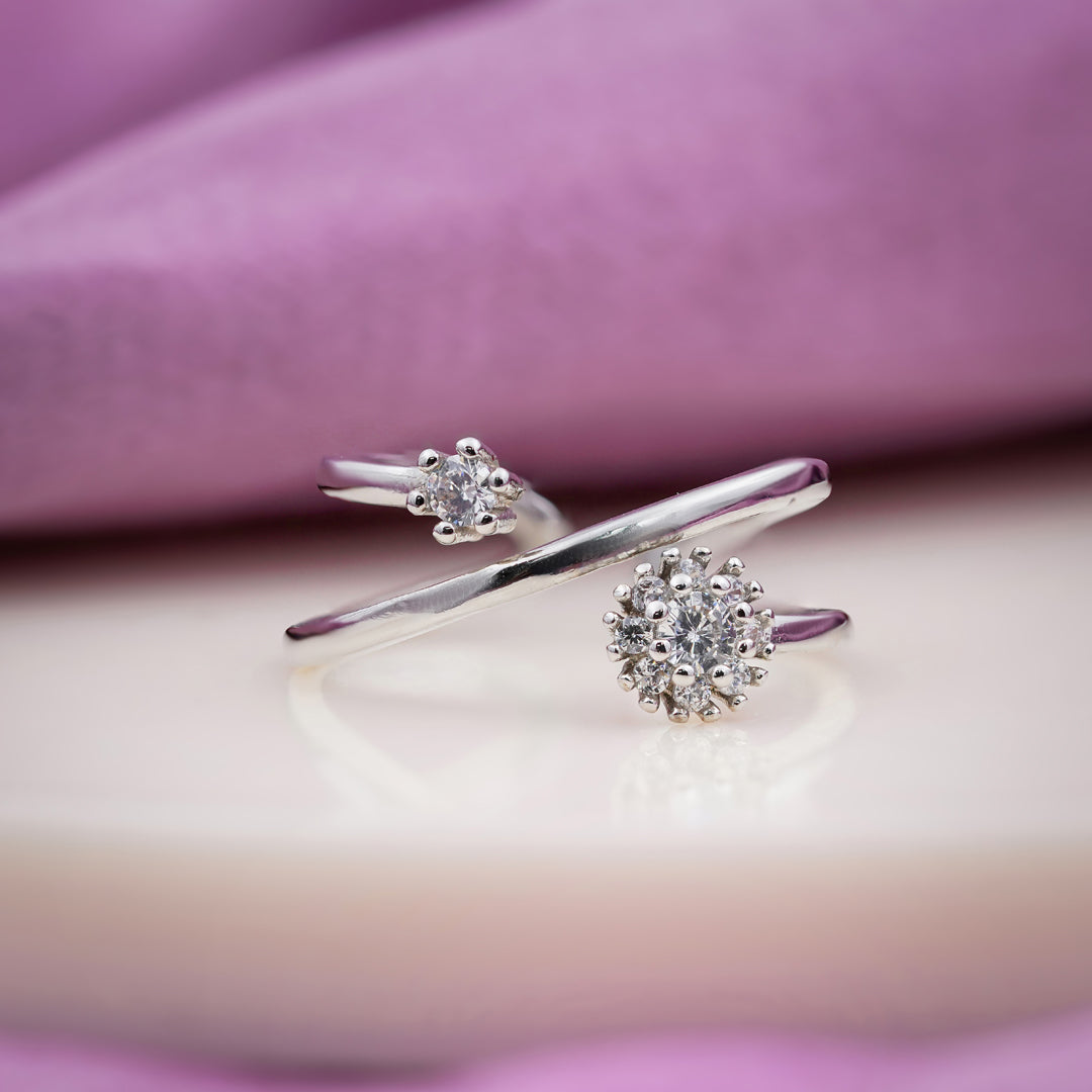Royal Bloom Open Diamond Ring jewellery product view 1