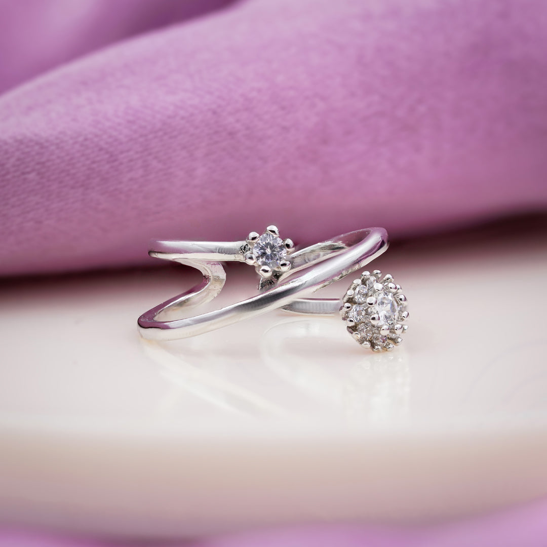 Royal Bloom Open Diamond Ring jewellery product view 3