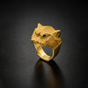 Gold Panther Stealth Band Ring jewellery product view 1